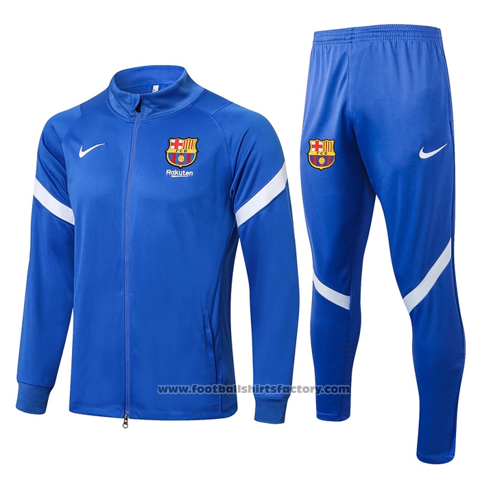 Jacket Tracksuit Barcelona 2021-2022 Blue and White